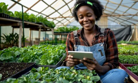 photorealistic-woman-organic-sustainable-garden-harvesting-produce