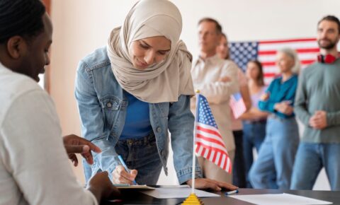 portrait-woman-voter-registration-day